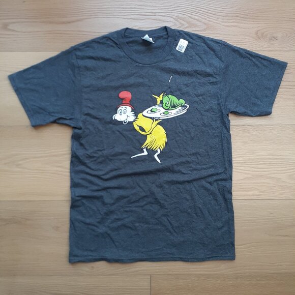 Green Eggs and Ham - Sam I Am - New Medium Heather Gray T-Shirt - Picture 4 of 4